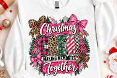 Christmas Crew PNG, Preppy Christmas PNG, Leopard Product Image 4