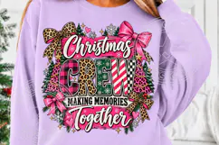 Christmas Crew PNG, Preppy Christmas PNG, Leopard Product Image 5