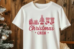 Christmas Crew SVG PNG, Festive Christmas Shirt Trendy Print Product Image 3