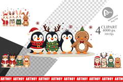 Christmas Critter Parade Clipart Product Image 1