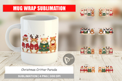 Christmas Critter Parade Mug Wrap Product Image 1