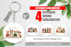 Christmas Critter Parade Keychain Product Image 1