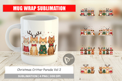 Christmas Critter Parade Mug Wrap Product Image 1