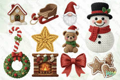 Christmas Crochet Yarn Clipart Bundle Product Image 4