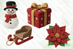 Christmas Crochet Yarn Clipart Product Image 1