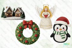 Christmas Crochet Yarn Clipart Product Image 1