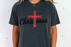 Christmas Cross PNG, Christmas Sublimation Png, Faith Png Product Image 4