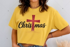 Christmas Cross PNG, Christmas Sublimation Png, Faith Png Product Image 5
