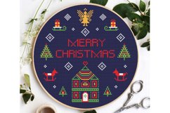 Christmas deer Cross stitch pattern PDF Scandinavian Easy Product Image 3