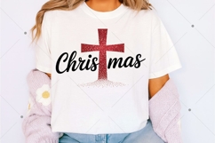 Christmas Cross PNG, Christmas Sublimation Png, Faith Png Product Image 3