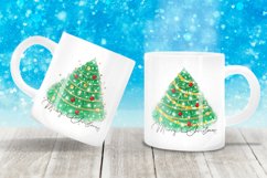 Merry christmas tree Sublimation PNG. Product Image 3