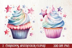 Christmas Cupcake Clipart Bundle, Christmas Cupcake Clipart, Christmas Cupcake Clipart Bundle, Christmas Cupcake Watercolor, Watercolor Christmas Cupcake, Christmas Cupcake Sublimation, Christmas Cupcake, Christmas Cupcake Clip Art, Christmas Cupcake Subl