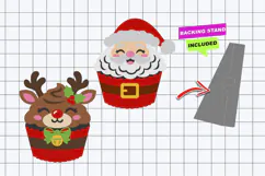 Christmas Cupcakes 3D SVG Product Image 2