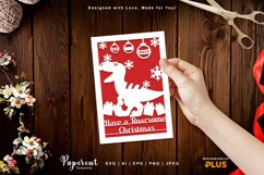 Dinosaurs with Have a Roarsome Christmas Text Papercut Product Image 1