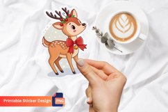 Christmas Cute Deer Sticker, Christmas Animal Sticker Product Image 1