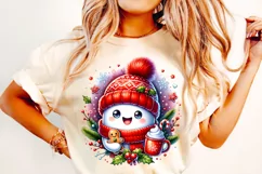 Christmas Cute Ghost PNG, Gingerbread PNG, Kids Christmas Product Image 1