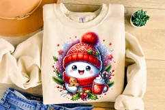 Christmas Cute Ghost PNG, Gingerbread PNG, Kids Christmas Product Image 3