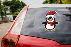 Christmas Cute Penguin Sticker Clipart Bundle Product Image 3