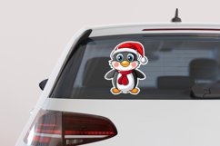 Christmas Cute Penguin Sticker Clipart Bundle Product Image 5