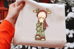 Christmas Cute Reindeer Clipart Product Image 2