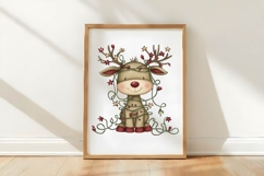 Christmas Cute Reindeer Clipart Product Image 3