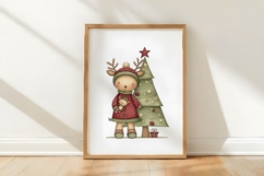 Christmas Cute Reindeer Clipart Product Image 3