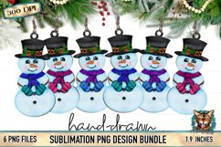 Christmas Sublimation, Sublimation earring, snowman earring, snowman sublimation earring,