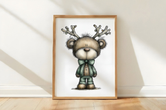 Christmas Cute Teddy Bear Clipart Product Image 3