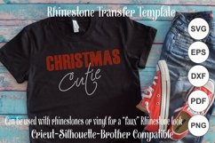 Christmas Cutie Rhinestone - Vinyl Shirt Template Product Image 1