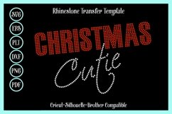 Christmas Cutie Rhinestone - Vinyl Shirt Template Product Image 3