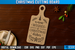 Christmas Cutting Board Laser Cut Bundle, Engraved Board SVG Product Image 6