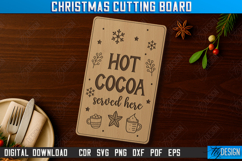 Christmas Cutting Board Laser Cut Bundle, Engraved Board SVG Product Image 7