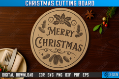 Christmas Cutting Board Laser Cut Bundle, Engraved Board SVG Product Image 9