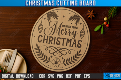Christmas Cutting Board Laser Cut Bundle, Engraved Board SVG Product Image 10