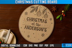 Christmas Cutting Board Laser Cut Bundle, Engraved Board SVG Product Image 11