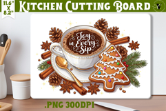 Kitchen Cutting Board | Cute Christmas Cutting Board Product Image 1
