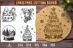 Christmas Cutting board SVG laser engraving