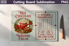 Christmas Cutting Board | Kitchen Conversion Chart Product Image 1