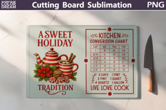 Christmas Cutting Board | Kitchen Conversion Chart Product Image 1