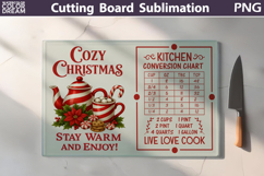 Christmas Cutting Board | Kitchen Conversion Chart Product Image 1