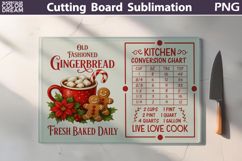 Christmas Cutting Board | Kitchen Conversion Chart Product Image 1