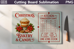 Christmas Cutting Board | Kitchen Conversion Chart Product Image 1