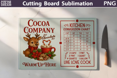 Christmas Cutting Board | Kitchen Conversion Chart Product Image 1