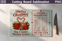 Christmas Cutting Board | Kitchen Conversion Chart Product Image 1