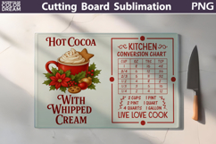 Christmas Cutting Board | Kitchen Conversion Chart Product Image 1