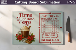 Christmas Cutting Board | Kitchen Conversion Chart Product Image 1