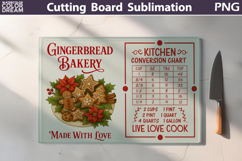 Christmas Cutting Board | Kitchen Conversion Chart Product Image 1