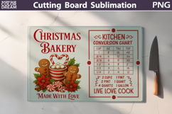 Christmas Cutting Board | Kitchen Conversion Chart Product Image 1