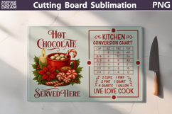 Christmas Cutting Board | Kitchen Conversion Chart Product Image 1
