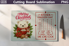 Christmas Cutting Board | Kitchen Conversion Chart Product Image 1